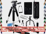 Universal Wireless and Wired Remote Control Shutter Release Set   Dolica WT-1003 67-Inch Lightweight