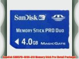 Sandisk SDMSPD-4096-A10 Memory Stick Pro (Retail Package)