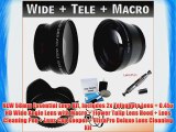 NEW 58mm Essential Lens Kit Includes 2x Telephoto Lens   0.45x HD Wide Angle Lens with Macro