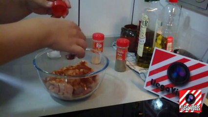 Poulet mariné Brochettes délicieux