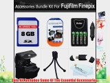 8GB Accessory Kit For Fujifilm Finepix HS10 HS20 S4000 S3400 S3300 S3200 S2950 S2800 S2500