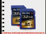 Trade Twin Pack 2 x 32GB Memory Card class 10 SD SDHC class 10 Ultra Fast Secure Digital Memory