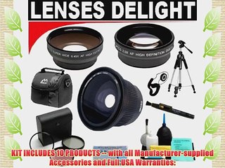 .42x HD Super Wide Angle Fisheye Lens   2x Digital Telephoto Professional Series Lens   0.5x