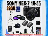 Sony Alpha NEX-7 Interchangeable Lens Digital Camera w/18-55mm Lens (Black)   32GB SDHC Memory