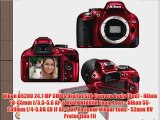 Nikon D5200 24.1 MP CMOS Digital SLR Camera (Red) with 18-55mm f/3.5-5.6G AF-S DX VR and 55-200mm