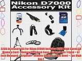 32GB Accessory Kit For Nikon D7000 Includes 32GB High Speed SD Memory Card   Deluxe BackPack