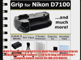 Multi Power Professional D7100 Multi Purpose Battery Grip for Nikon D7100 DSLR Camera   2 EN-EL15