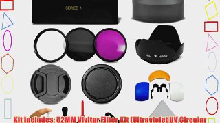 52MM Professional Accessory Kit for NIKON D3300 D3200 D3100 D3000 D5300 D5200 D5100 D5000 DSLR