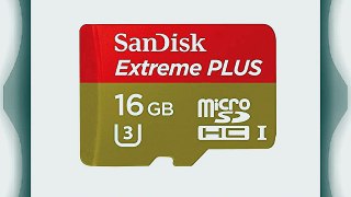 SanDisk Extreme Plus 16GB MicroSDHC UHS-I Memory Card Speed Up To 80MB/s With Adapter Frustration-Free