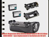 Generic Magnesium Alloy Battery Holder Grip for MB-D12 Nikon D800 D800E   2pcs Replacement