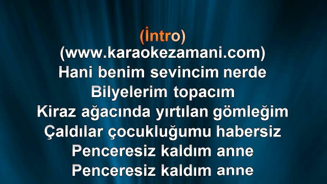 Ahmet Kaya - Penceresiz Kaldım Anne - (1986) TÜRKÇE KARAOKE 1