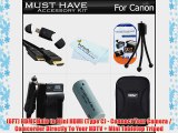 Must Have Accessory Kit For Canon PowerShot ELPH 510 HS ELPH 520 HS Digital Camera Includes