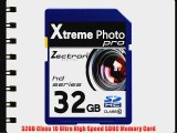 Zectron Pro Memory Card for Samsung ES90 14.2MP Digital Camera 32GB Class 10 High Speed SDHC