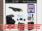 16GB Accessories Kit For Panasonic Lumix DMC-FZ200 DMC-G5 DMC-GH2DMC-G6KK Digital Camera Includes