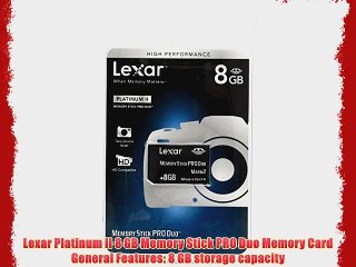 Tải video: Lexar Platinum II 8GB Memory Stick PRO Duo Memory Card