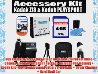 4GB Exclusive Accessory Kit For The Kodak Zi8 Pocket Video Camera