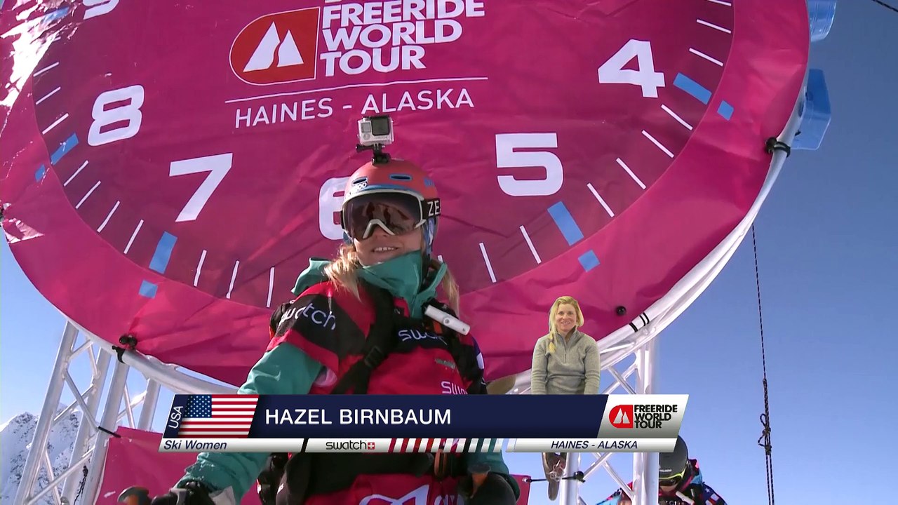 FWT15 - Run of Hazel Josie Birnbaum (USA) Swatch Freeride World Tour 2015 Haines Alaska, USA