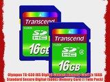 Olympus TG-630 iHS Digital Camera Memory Card 2x 16GB Standard Secure Digital (SDHC) Memory