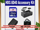 Panasonic HDC-SD40 Camcorder Accessory Kit includes: SDVWVBK180 Battery SDC-27 Case SDM-1529