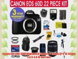 Canon EOS 60D 18MP Digital SLR Camera   Canon EF-S 18-55mm f/3.5-5.6 IS SLR Lens   Canon EF