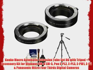 Kenko Macro Automatic Extension Tube Set DG with Tripod   Accessory Kit for Olympus OM-D EM-5