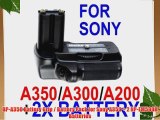 BP-A350 Battery Grip / Battery Pack for Sony A350   2 NP-FM500H Batteries