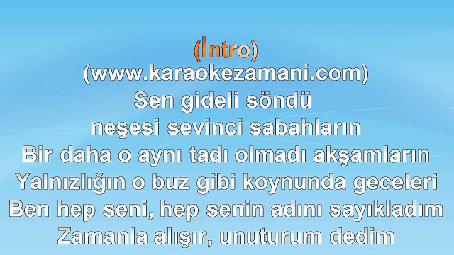 Ajda Pekkan - Ben Yanmışım - (2012) TÜRKÇE KARAOKE