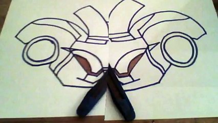 how to make an iron man helmet (paper)