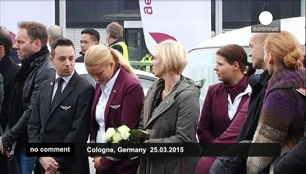 Tears as staff pay tribute to victims of Germanwings plane crash