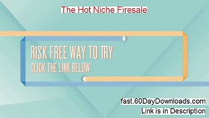 My Review of The Hot Niche Firesale (2014 product review)