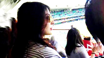 Anushka Sharma Spotted at Live Match AUS VS INDIA 26th March 2015