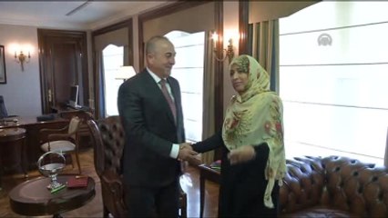 Çavuşoğlu, Nobel Barış Ödülü Sahibi Karman'ı Kabul Etti