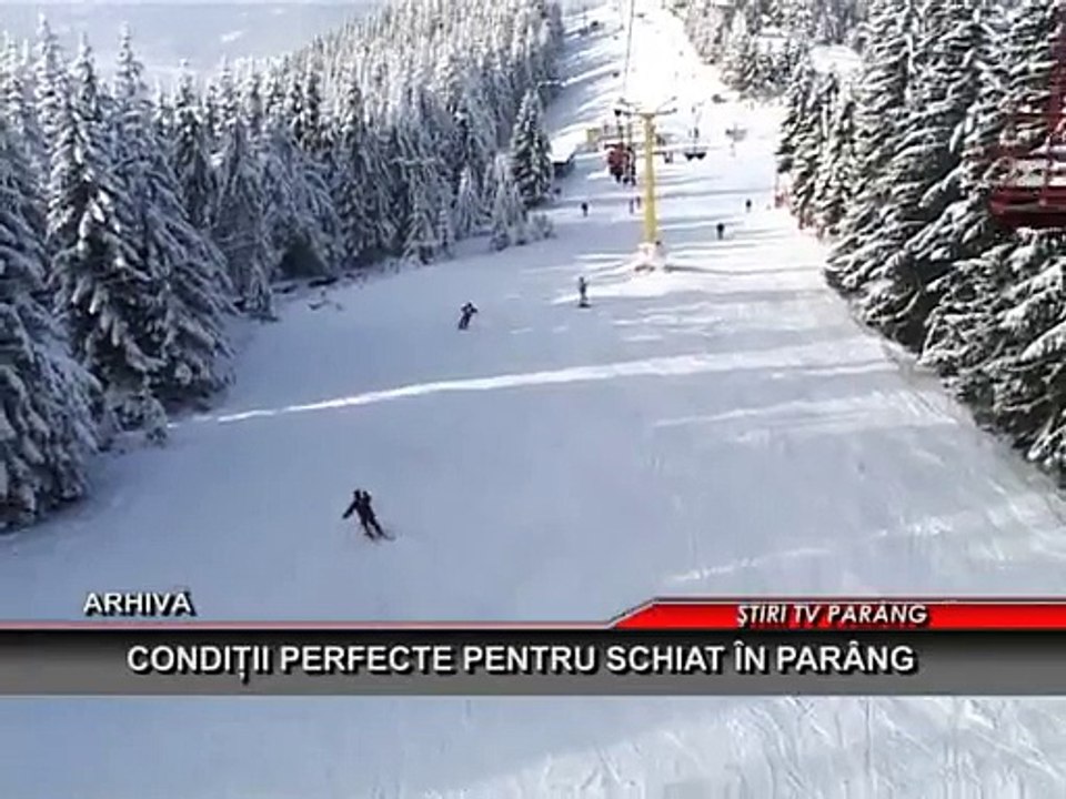Conditii perfecte pentru schiat in Parang