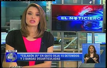 Eslabón 25 en Quito deja 15 detenidos y 3 bandas desarticuladas