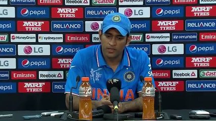 Dhoni Emotional Speech After loosing aginest Australia Worldcup 2015 Video