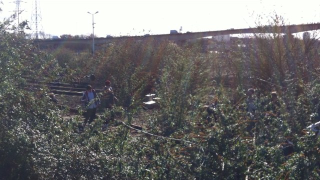 Tournage d'une scène du film d'Orelsan