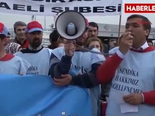 Kocaeli İşten Çıkarılan Araç Muayene İstasyonu Çalışanlarına Destek Eylemi