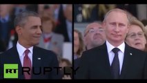 Путин и Обама. Встретились взглядами / Poutine et Obama. Yeux se rencontrèrent.