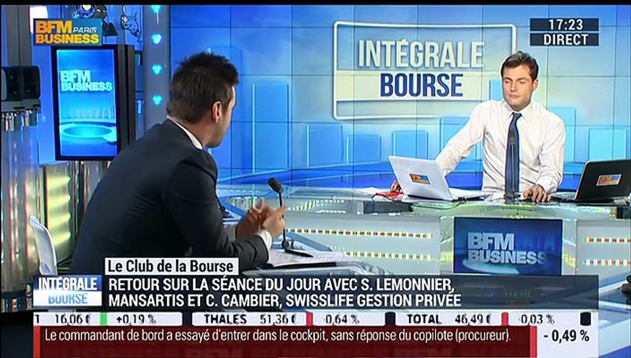 Le Club de la Bourse: Sébastien Lemonnier, Christian Cambier et Xavier Robert – 26/03
