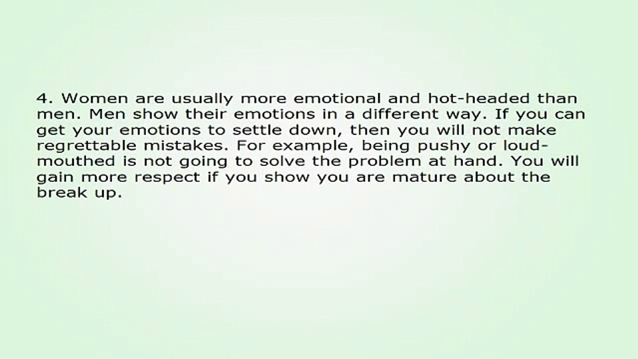 Getting Him Back - How to Win Over Your Ex Boyfriend in Five Steps!