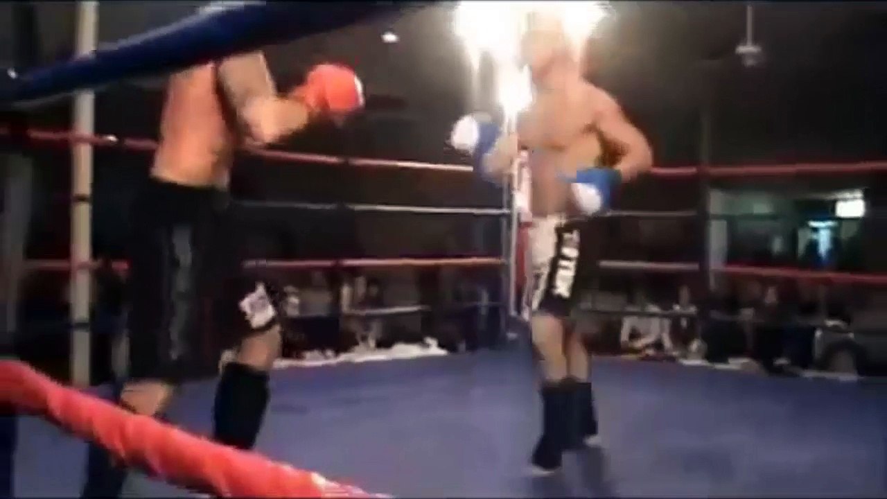 kick-boxing: il se met KO tout seul