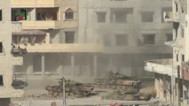 Syrian rebels using RPG-29 to destroy SAA T-72