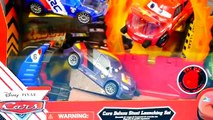 CARS 2 RING of FIRE Stunt Lightning Mcqueen Crashing Disney Pixar Launching Car Toys