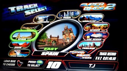 Superbikes 2 Arcade Game MOAB track recorded in 1080 HD