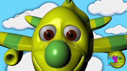 3D ABC Plane Song | Alphabet Plane | 3D Animated Nursery Rhymes