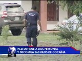 Autoridades decomisan al menos 260 kilos de cocaína en Guácimo