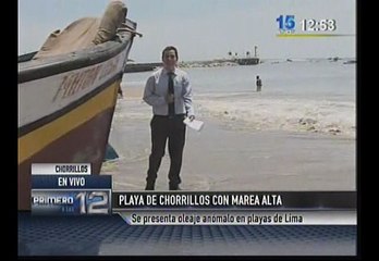 Costa Verde: policía cierra playas por fuerte oleaje