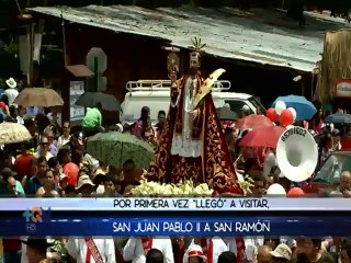 San Ramón recibió al muy querido Juan Pablo II
