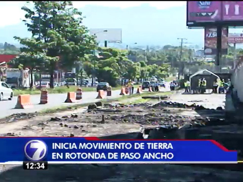 Construcción de paso a desnivel complicará paso por rotonda de Paso Ancho