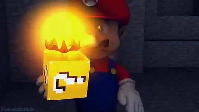 Майнкрафт анимация (Марио в Майнкрафт